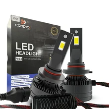 

Conpex 2Pcs/Set New v63 LED Car Headlight 12V 6000K Running Auto Head Lamp CANBUS H1 H4 H7 HIR2 9012 9005 9006 HB4 HB3 H8 H9