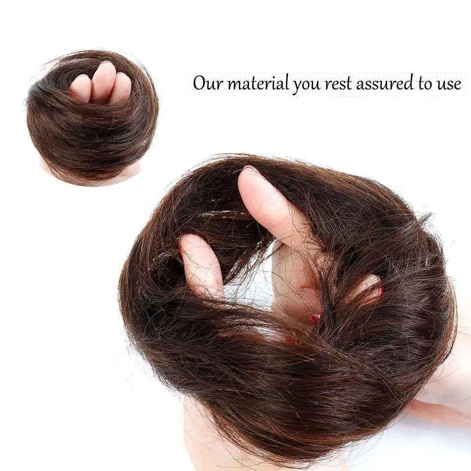 Brazilian Donut Chignon Hot Women Remy Human Hair Bun Donuts Ring