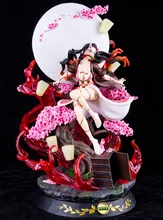 Demônio slayer gk demônio transformação kamado nezuko explodindo sangue versão anime figura de ação modelo estátua coleção brinquedo presente