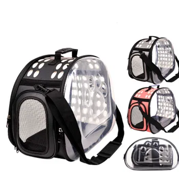 

Transparent Cat Dog Carrier Bag Space Capsule Foldable Breathable Pet Travel Bag Outdoor Backpack Puppy Travel Carrying Handbag