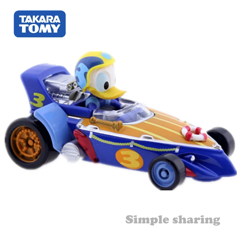 Takara Tomy Tomica Disney Микки Мышь и дорожных гонщиков MRR 2 Cruiser Дональд Дак Mini Roadster детские