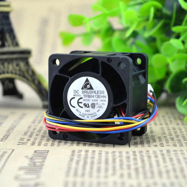 

Двухшаровой вентилятор сервера Delta Tbb0412ehn 4028 12 V0.87a 4 см