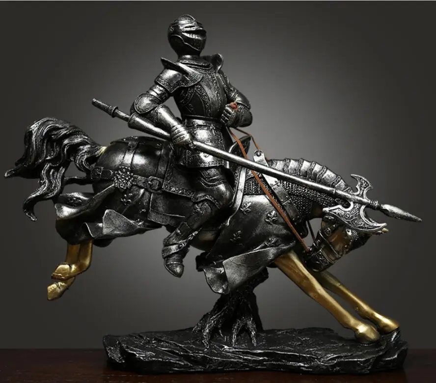 Nordic riding samurai living room study model decoration retro home office bar desktop jewelry furnishings | Дом и сад