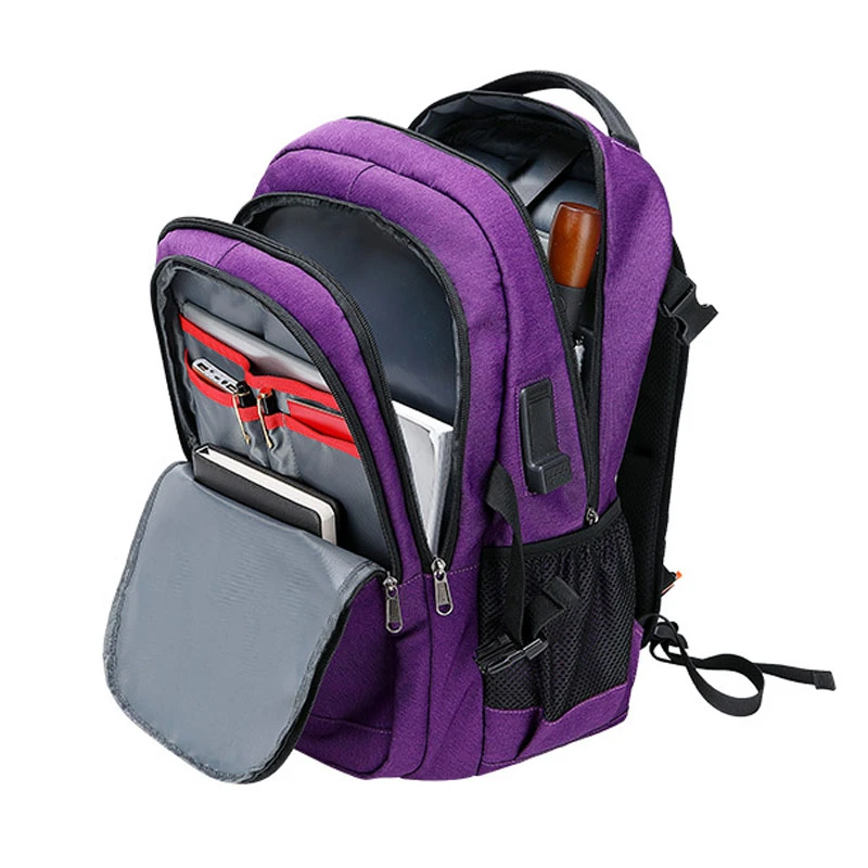 Mochila moderna para ordenador portátil para hombre y mujer, morral escolar con puerto de carga USB, bolsa de viaje de para Notebook de 17 pulgadas|Mochilas| - AliExpress