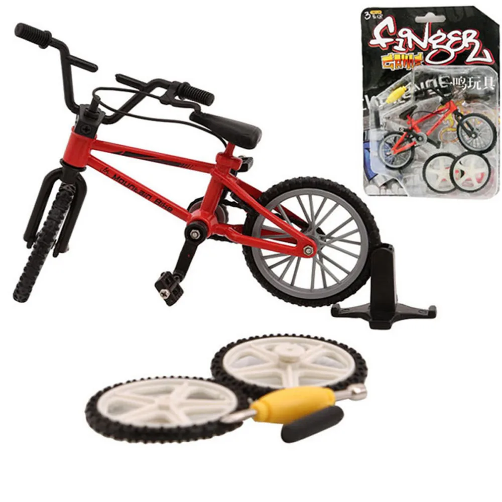 Сплав мини Bmx пальчиковые горные велосипеды игрушки Розничная коробка + 2 шт