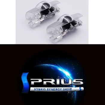 

2pcs Emblem Projector Car Door Led Lamps Welcome light Atmospher Luces Decoration Accessories For Toyota For Prius Car Gadget