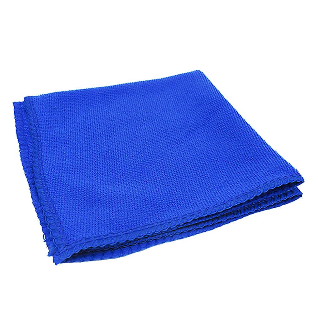 12X12”Blue Car Cleaning Towel Cloth Microfiber Ultra Soft Scratch Free