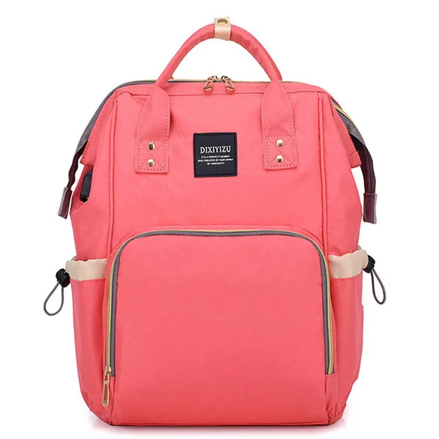 Большая вместительная многофункциональная сумка для мам, сумка для подгузников, рюкзак для мам с USB зарядным портом, сумка для пеленки для ухода за ребенком, сумка для коляски - Цвет: Orange