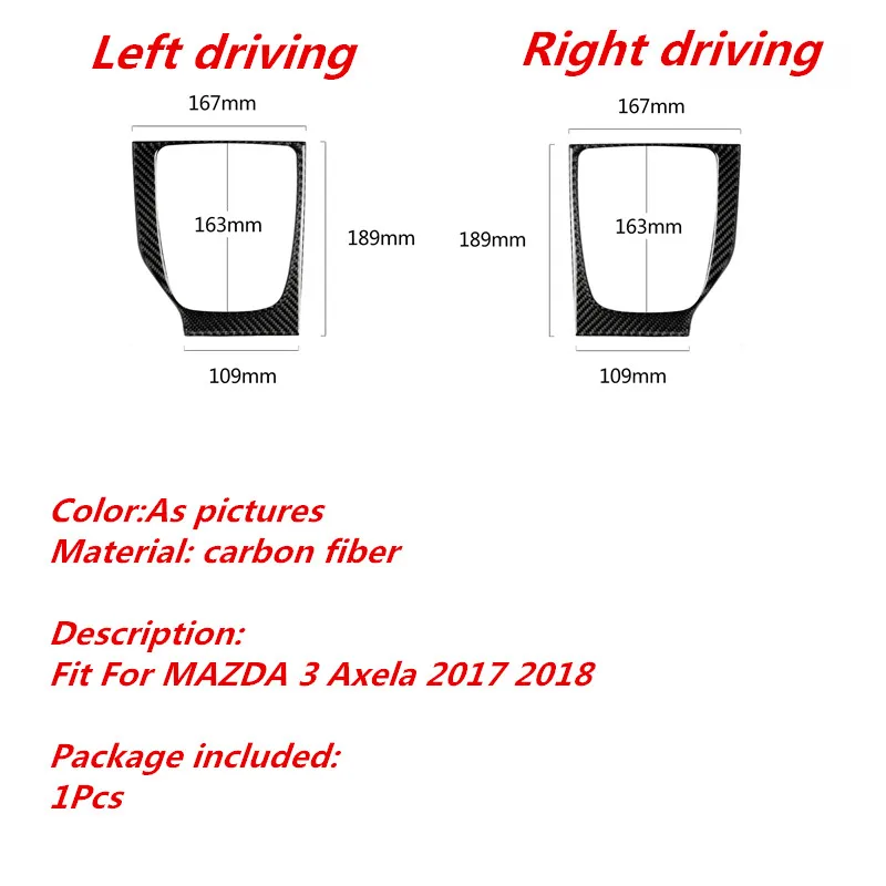 Подходит для Mazda 3 Axela автомобильный Стайлинг Аксессуары из углеродного волокна ручная MT панельная Накладка для коробки передач отделка 3D наклейка