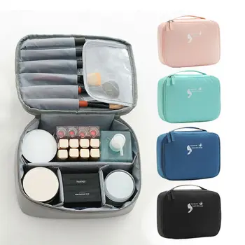 

2019 Women Professional Cosmetic Bag Multifunction Zipper Women's Toiletry Bag Large Capacity Ladies Waterproof Durable Pouch