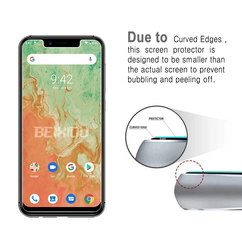2 шт Полное закаленное стекло для UMIDIGI A3X защита экрана 2.5D 9h закаленное стекло для UMIDIGI A3X защитная пленка