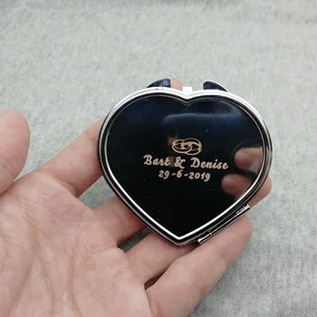 

Personalized wedding gifts souvenir For guest NIce quality Women Makeup Mirror personalized wtih your wedding wishes
