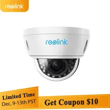 Reolink RLC-422 5MP наружная PoE ip-камера с 4-кратным оптическим зумом Встроенный слот для sd-карты камера наблюдения 2560*1920