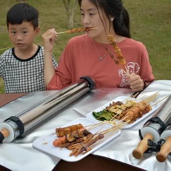 

Outdoor Portable Solar Power BBQ Grill Camping Oven Single Tube Camping Oven Fuel Free Stoves Cooking Tools Kitchen Vacuum Tube