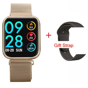 

Lerbyee Smart Band P80 Blood Pressure Oxygen Waterproof Fitness Tracker Bluetooth Men Women Smart Bracelet Music for iOS Android