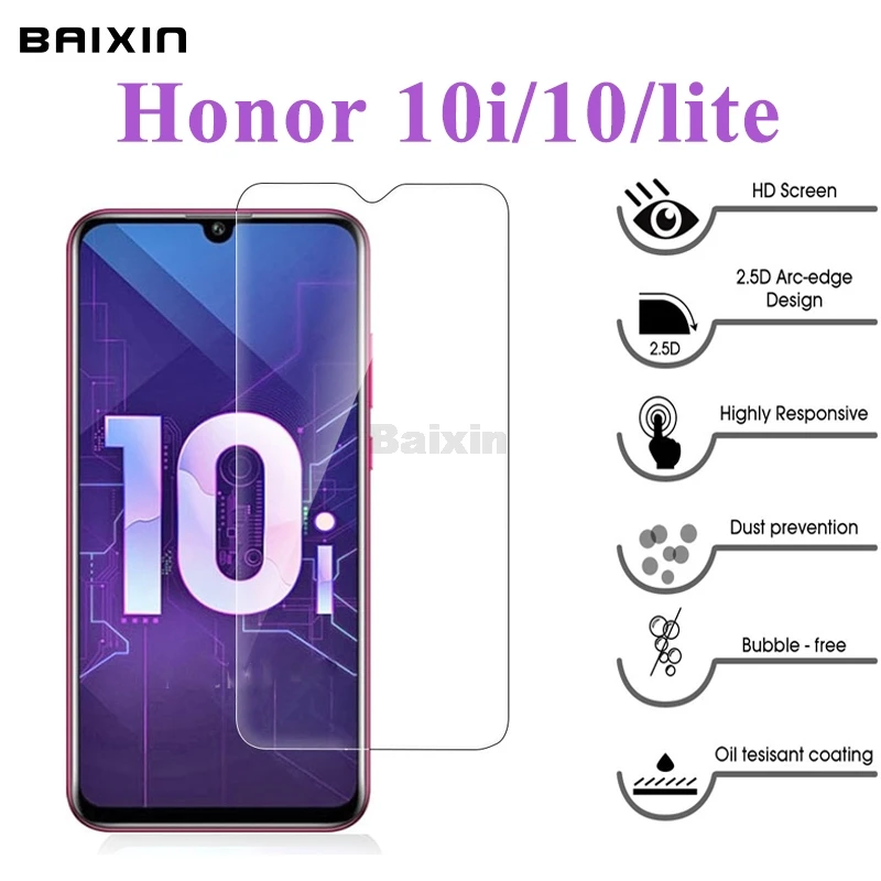 Baixin Защита экрана для huawei Honor 10i закаленное стекло 10 lite защитная пленка 9H HD |