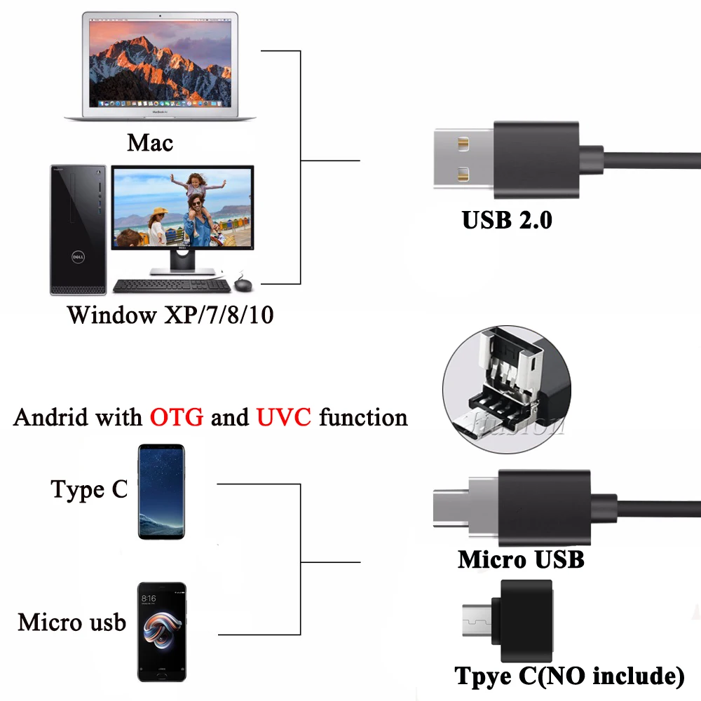 USB цифровой микроскоп 500X-1600X зум 8 светодиодный светильник мини камера Лупа Инспекционная камера эндоскоп домашняя школа стерео микроскопы