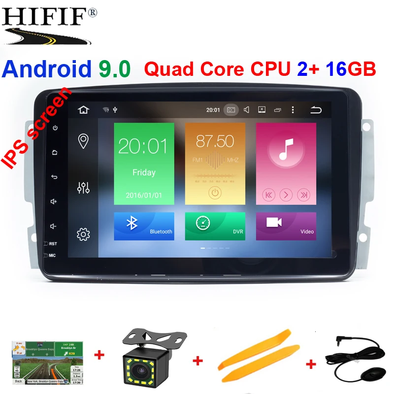 8-дюймовый Android 9 0 GPS Автомагнитола для Mercedes Benz CLK W209 W203 W208 W463 Vaneo Viano Vito | Автомобили и