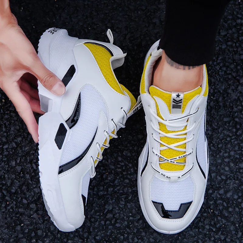 

2019 Spring Summer Men Athletic Shoes Fashion Casual Shoes MEN'S SHOES New Style Versatile Thick Bottomed Comfortable Dad Shoes
