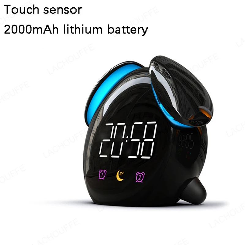 

Touch Sensor Clock Night Light Creative Pet Dog Led Lamp for Bedroom Bedside Alarm Night Light 2000mAh Luminare Lighting Fixture