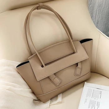 

Burminsa Spring Big Trapeze Shoulder Bags For Women Unqiue Design High Quality Ladies Handbags Underarm Ladies Work Bags 2020