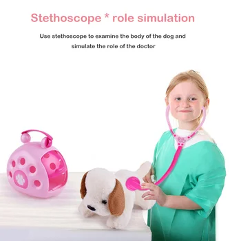 

ABS Role Playing Toy Set Baby Simulation Doctor Dressing Cosplay Feeding Pet Toys Children Learning Pet Parent-child Set
