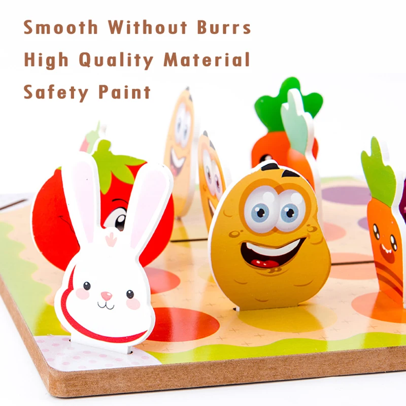 Logical Thinking Board Games Children Interactive Toys Double-sided Chess Board Family Party Fun Games Educational Wooden Toys