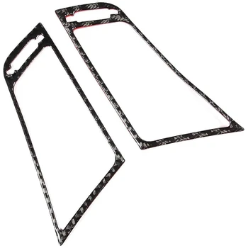 

Air Outlet Trim,Center Air Condition Outlet Vent Trim Cover Carbon Fiber Internal Decor Sticker Fit for Infiniti Q50/Q60