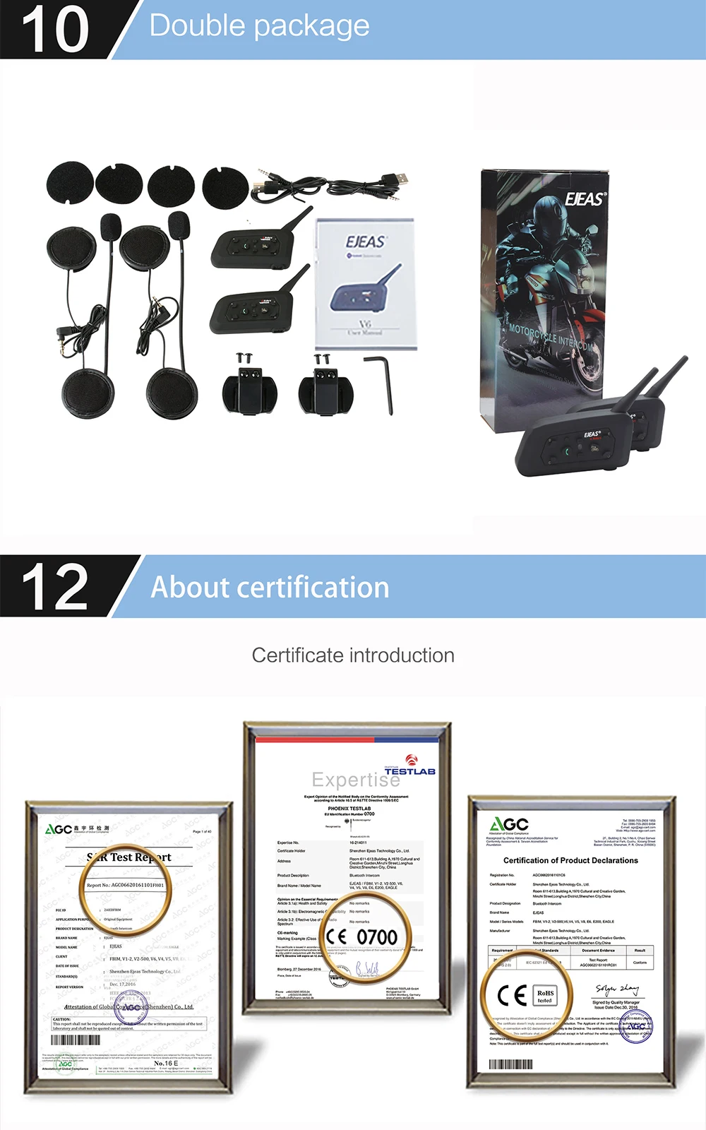 R6 Motorcycle Bluetooth Helmet Headsets Intercom for 6 riders BT Wireless intercomunicador Interphone MP3