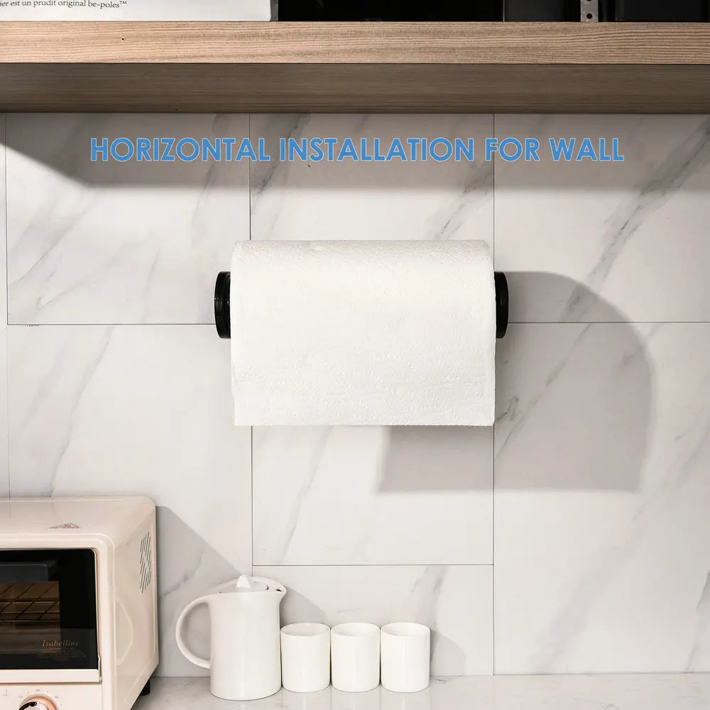 ONE HAND Simply-Tear Paper Towel Holder Under Cabinet or Wall Mount