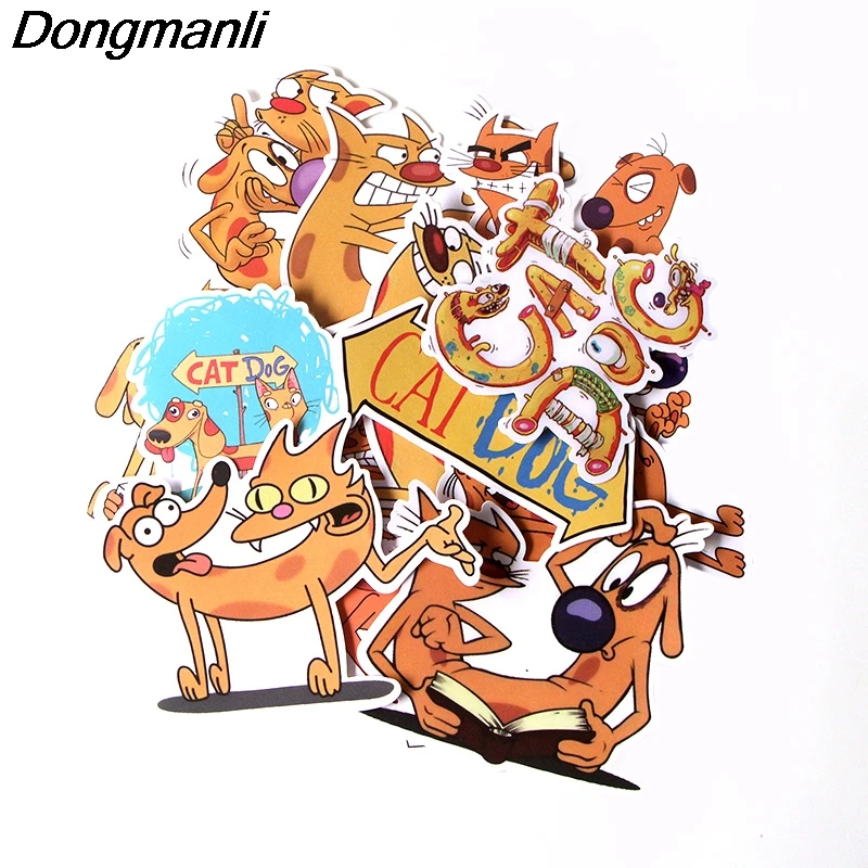 

PC75 14 Pcs/set Cat and Dog Scrapbooking Stickers Decal For for Guitar Laptop Luggage Car Fridge Graffiti Sticker