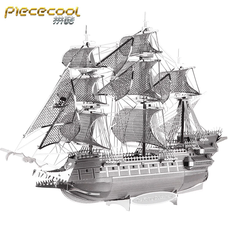 Piece Cool THE FLYING DUTCHMAN Model Kits 3D Metal Puzzle Models DIY Laser Cut Assemble Jigsaw Toy Gift for Children