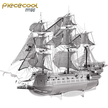 Piece Cool THE FLYING DUTCHMAN Model Kits 3D Metal Puzzle Models DIY Laser Cut Assemble Jigsaw Toy Gift for Children