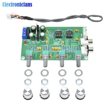 

NE5532 4 Channel Control Circuit Telephone Preamp Stereo Pre-amp Preamplifier Tone Board Audio 4 Channels Amplifier Module DIY