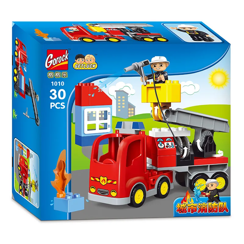 

Princess Music 1010 Large Particles ENLIGHTEN Building Blocks City Firefighting Theme Scene Building Blocks Children'S Education