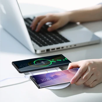 

USAMS 2 in 1 Qi Wireless Charger for Mobile Phones and Earbuds Wireless charging 10W Fast Charger for Apple watch charger doc