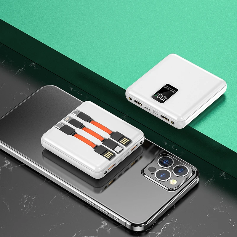 power bank 20000mah 22.5W Mini Power Bank 30000mAh Portable External Battery Fast Charger Powerbank with USB Type C PD Quick Charge Cable Poverbank 12v power bank Power Bank