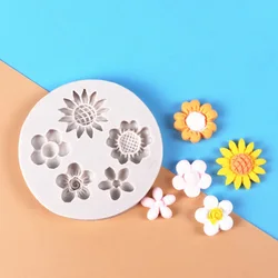 Silicone Chrysanthemum Flower Mold for Cake and Chocolate Decorating (Dark Khaki)