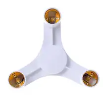 Патрон лампы 3 в 1 цоколь сплиттер светодиодный светильник лампа адаптер держатель для E27 до 3E27 TUE88