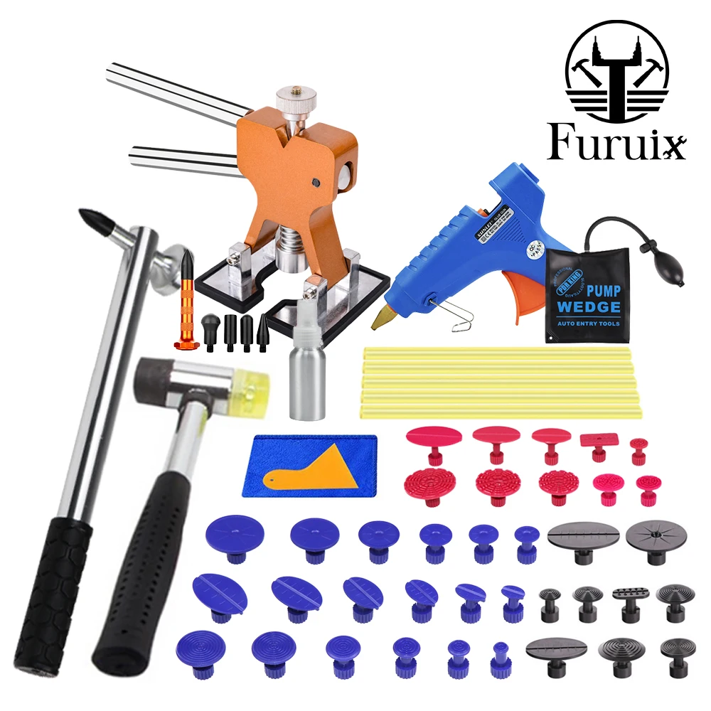 

FURUIX Tool Dent Lifter PUMP WEDGES Paintless DENT REMOVE Hail Repair Glue Gun Pump Kits for CAR TOOLS