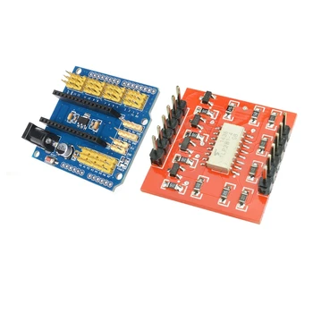 

1Pcs Nano Expansion I / O Sensor Screen Module for the Un R3 & 1Pcs Tlp281 4-Channel Opto-Isolator Ic Module for Arduino Expansi