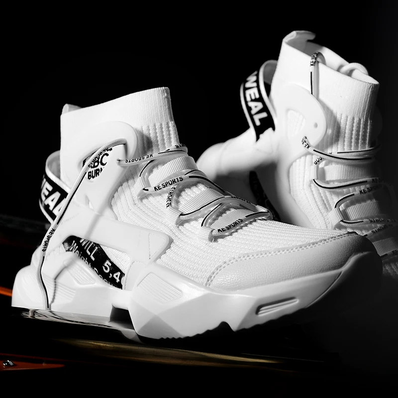 2020 Thick Bottom Breathable Running Shoes for Men Lace Up Sneakers Outdoor Sport Shoes Man Training Jogging Shoes Zapatillas