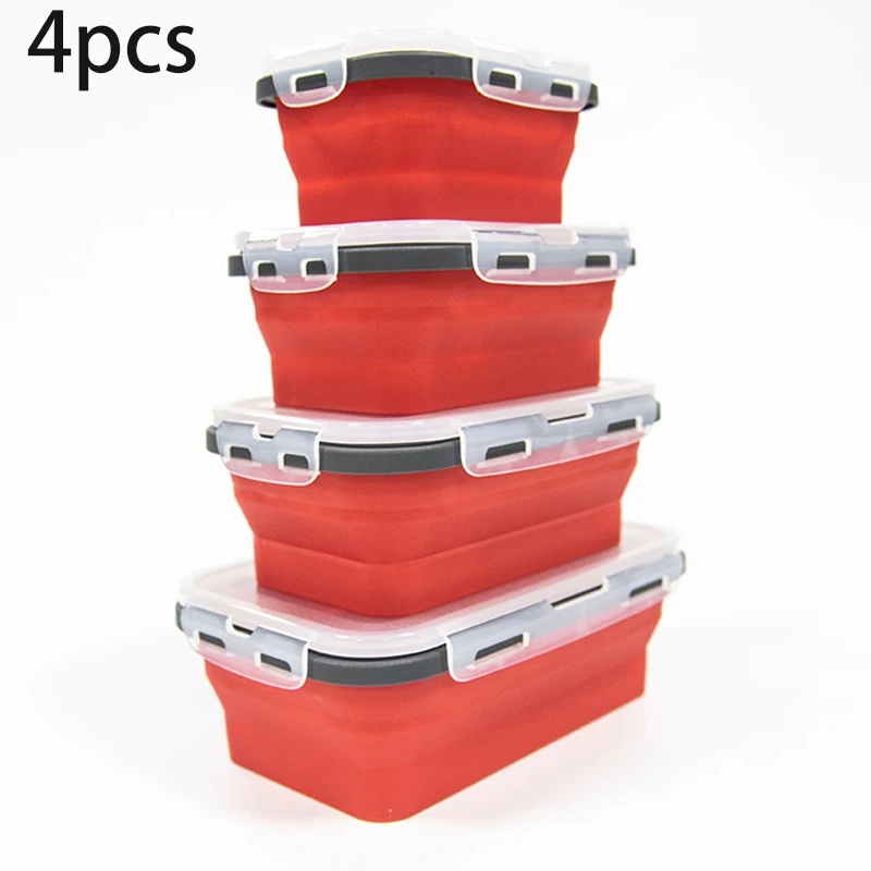 

Microwavable Lunch Box Set Bento Portable Food Container Handheld Leakproof Storage Seal Lock Kitchen Dinning Bar