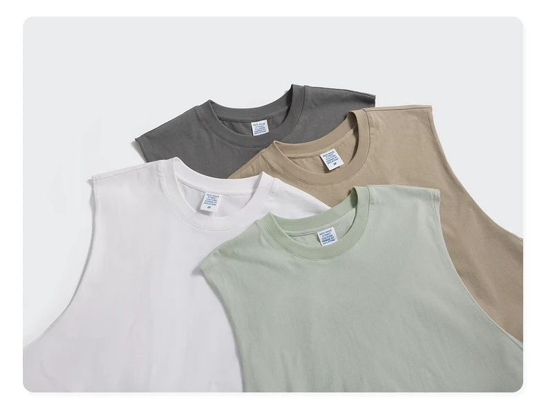 INFLATION Blank Split Tank Tops Men 
