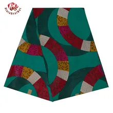 Модная Высококачественная новинка, бинтареалвосковая хлопковая ткань, африканская ткань, батик, ткань для африканской одежды 24fs1243