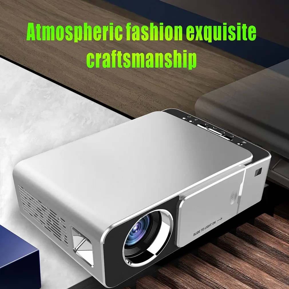 

T6 LED Projector multi-language WIFI projector full HD1080P Portable LED VGA HDMI USB Home Theater Cinema Proyector Beamer Hot