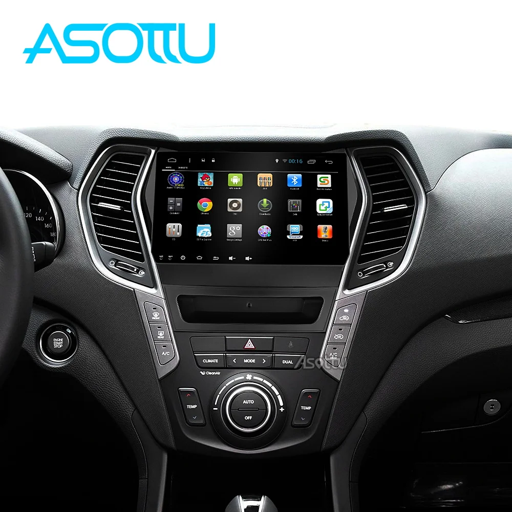 Top Asottu CIX459060 Android PX30  9.0 car dvd gps video radio player 1 din for Hyundai IX45 Santa fe 2013 car navigaton unit 5