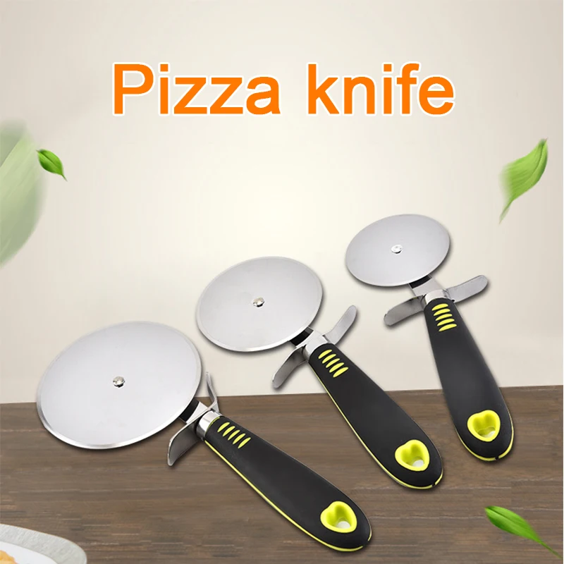 Pizza Knife Cut Piece Three Piece Set Stainless Steel Pizza Wheel Set Set Pizzas Hob Baking Tools Kitchen Diy Pizzas Baking Tool