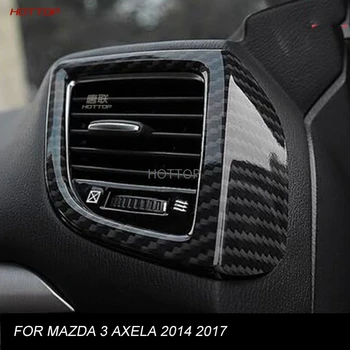 

Car-Styling Carbon Fiber Air Condition Vent Outlet Trim Cover Styling Sticker Fit For Mazda 3 Axela 2014-2017