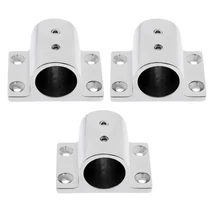 3pcs Marine Boat Hand Rail Fitting 90 Degree Rectangle Stanchion Base for 1inch Tube 3pcs Marine Boat Hand Rail Fitting 90 Degree Rectangle Stanchion Base for 1inch Tube